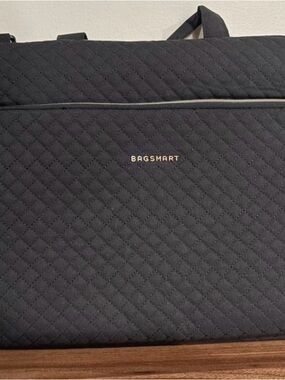 BAGSMART Quilted Laptop Bag / Briefcase – Black it